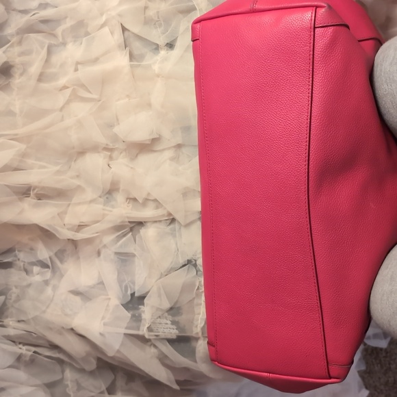 Coach Fuchsia Leather Hobo Bag - Picture 6 of 9